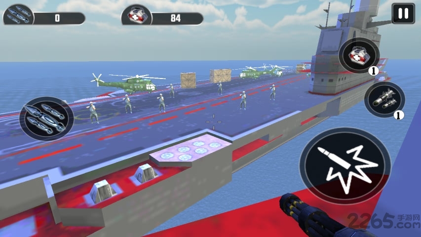 海军炮手射击战争3d修改版